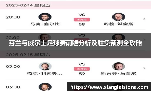 芬兰与威尔士足球赛前瞻分析及胜负预测全攻略